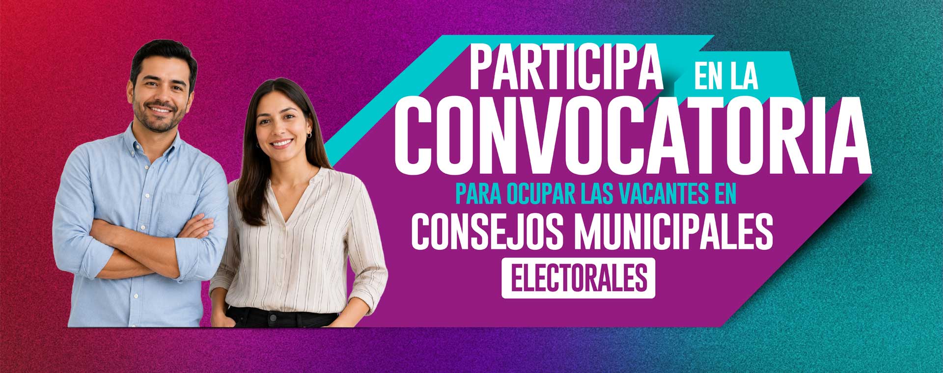 Convocatoria para ocupar las vacantes <br> de los Consejos Municipales Electorales Cabeceras de Distrito 